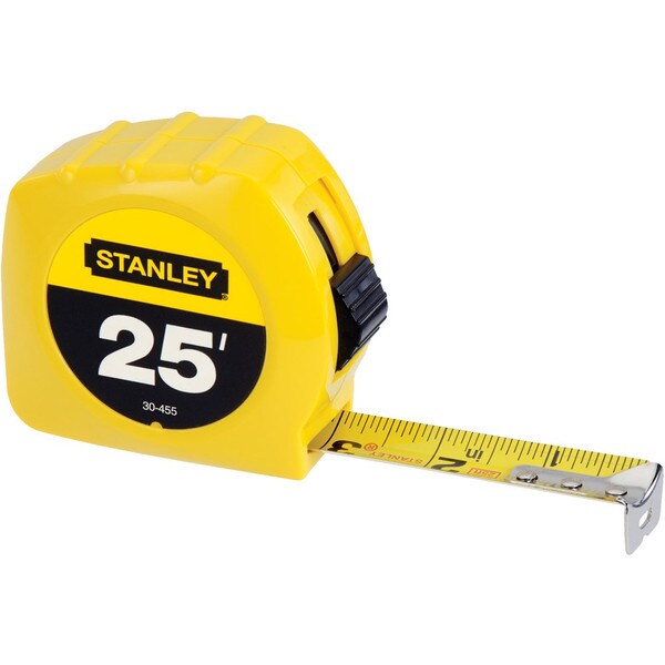 Stanley Tape Measure Yellow 25ft 1Pk